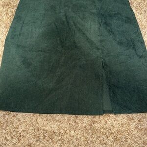 SHEIN Forest Green Corduroy Skirt